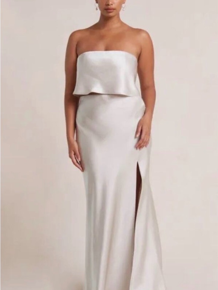 Bec + Bridge Strapless Ivory Two Piece Set